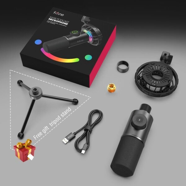 FIFINE K658 USB Dynamic Cardioid Podcast Microphone